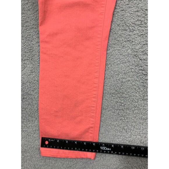 CHRISTOPHER & BANKS Signature Slimming Petite 8P Pink Denim Jeans Straight Leg - Picture 10 of 11